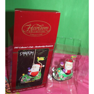 Carlton Heirloom Ho Ho Hold On Charter Year 1997 Collector Club Member Ornament